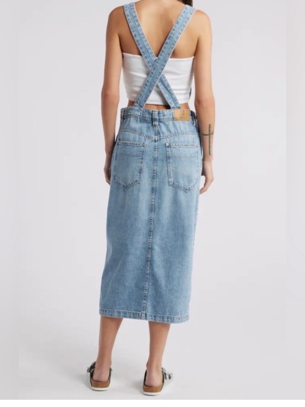 Free People Bardot Denim Skirtall - Picture 2 of 8